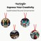 Makerflo Sublimation Round Ornaments Made of Fiber Reinforced Plastic Material with Festive Red String for Easy Hanging, Craft-Ready for DIY Gifts & Personalization - Sublimation
